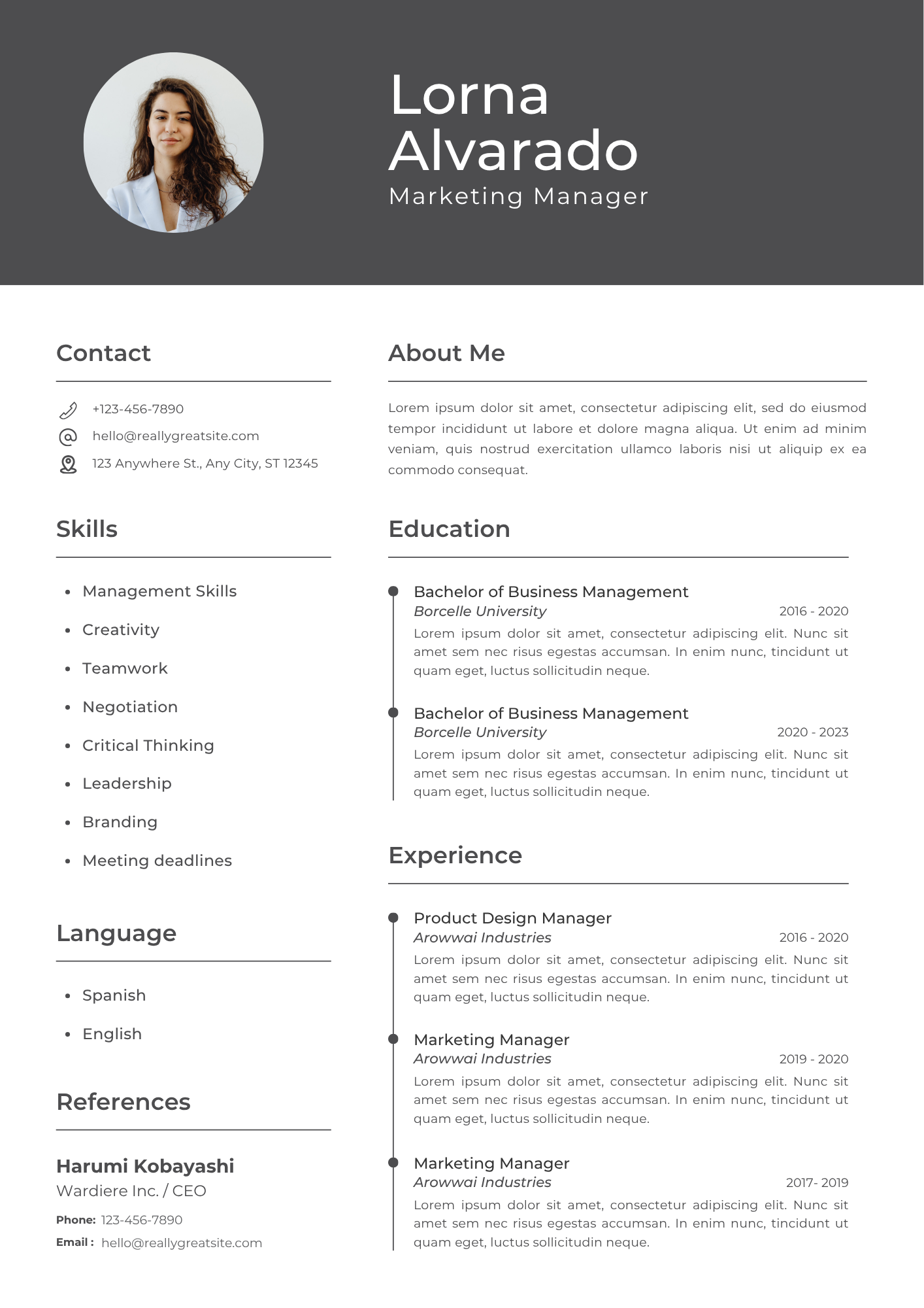 Simple Resume Format